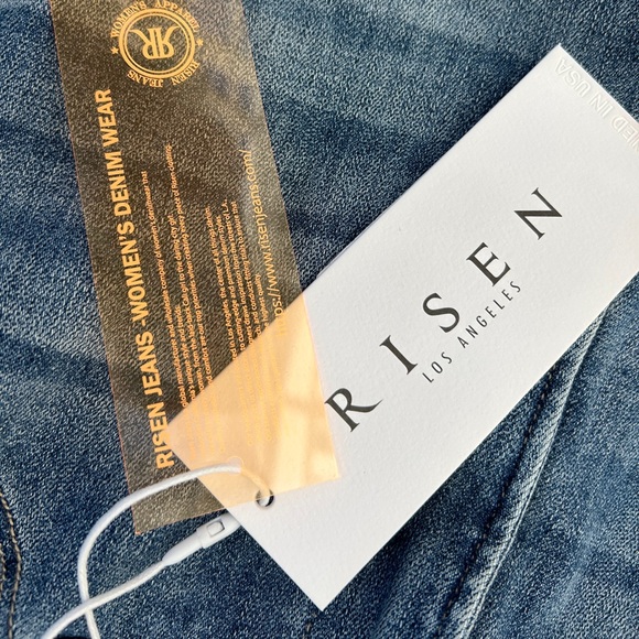 Risen Women's Boyfriend Jeans - Blue - Picture 4 of 8